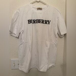 Burberry White Short Sleeve Tee